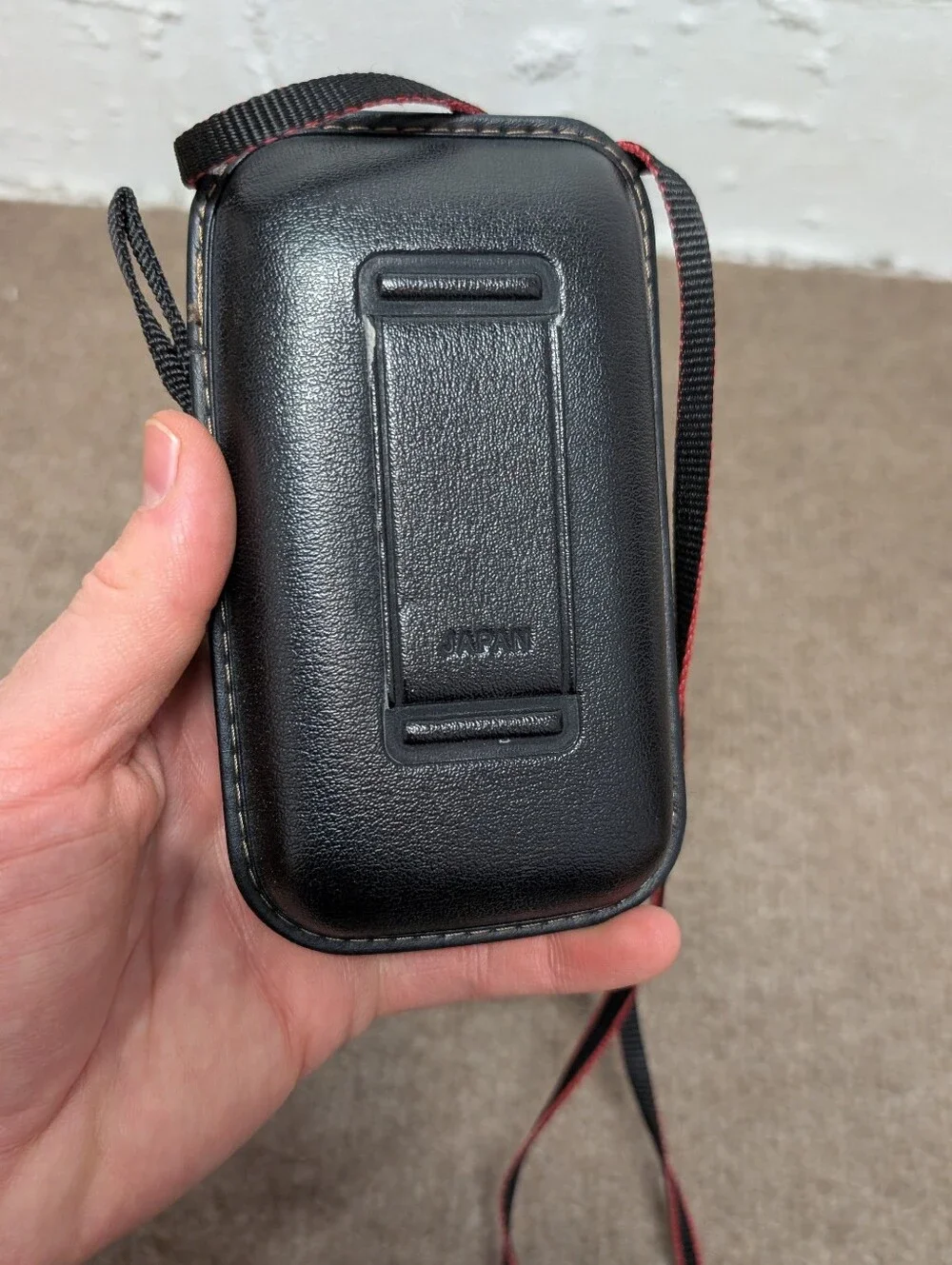 Vintage CANON Sure Shot Supreme Black Camera Case with Case and Shoulder Strap